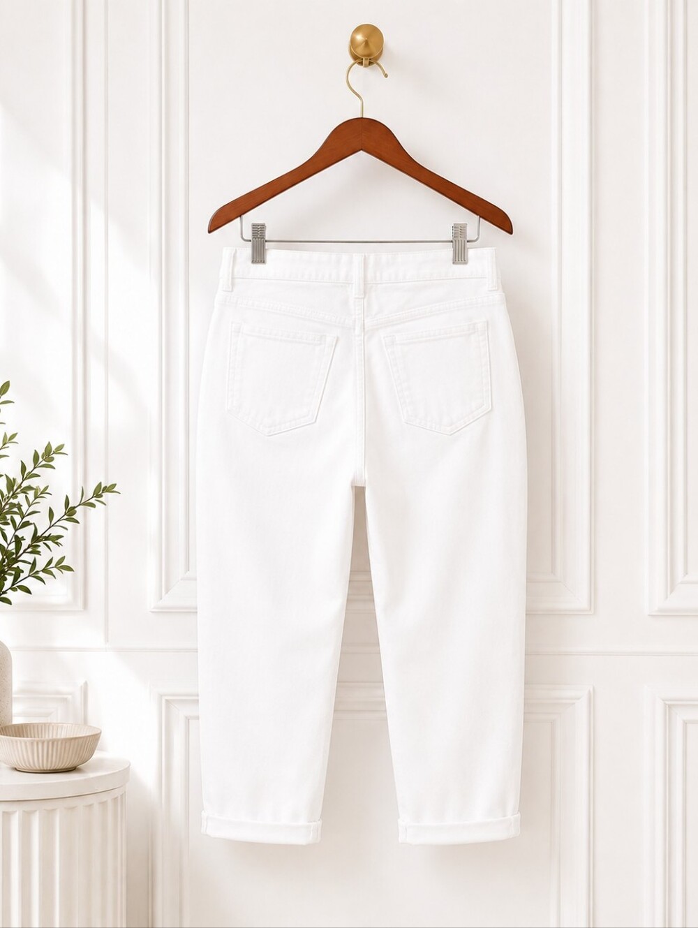 Gloria Vanderbilt - Amanda | White Denim Capri | Jeans Size 14 | Stretch Cotton - Picture 6 of 8